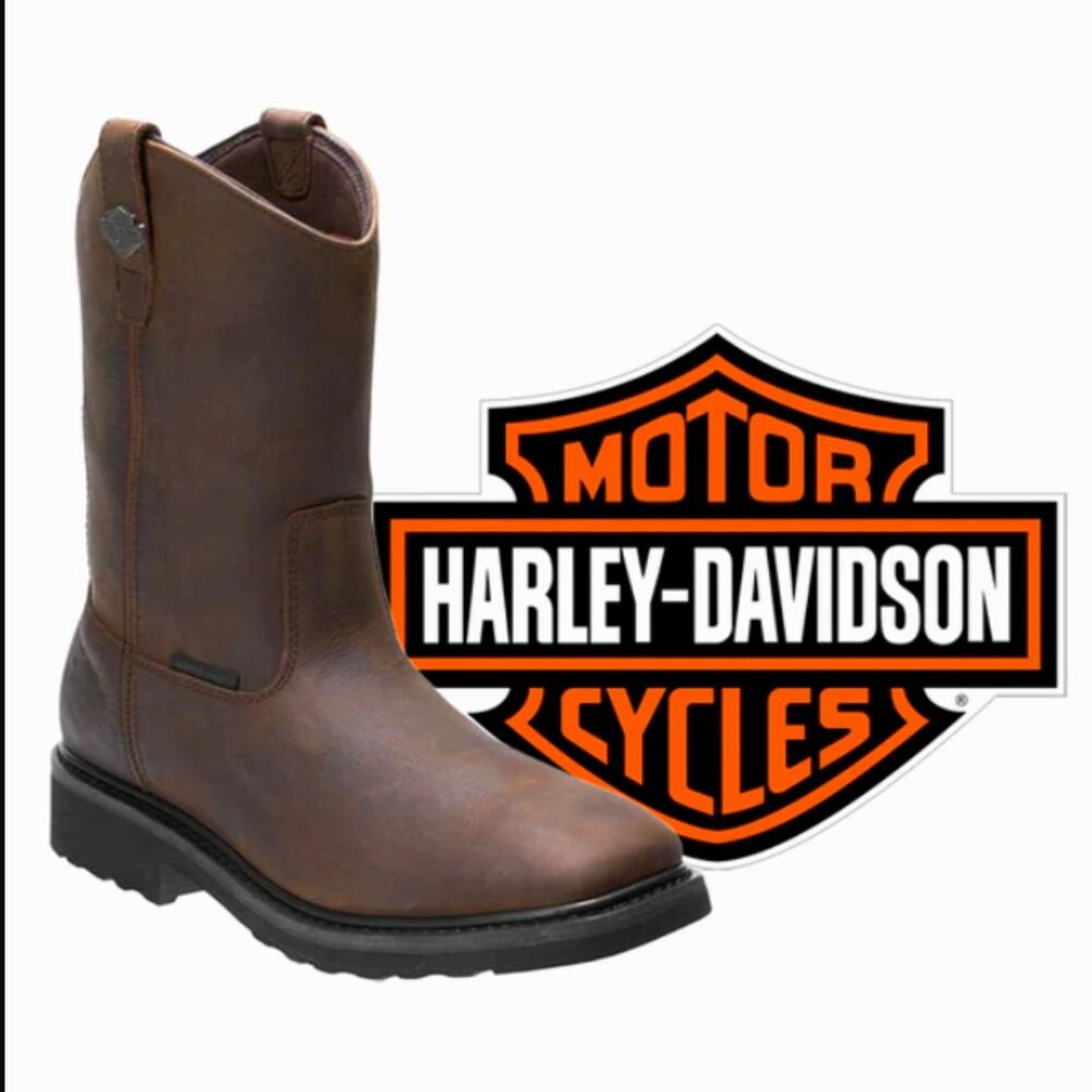 NIB Harley Davidson Western Work Boots, 7.5